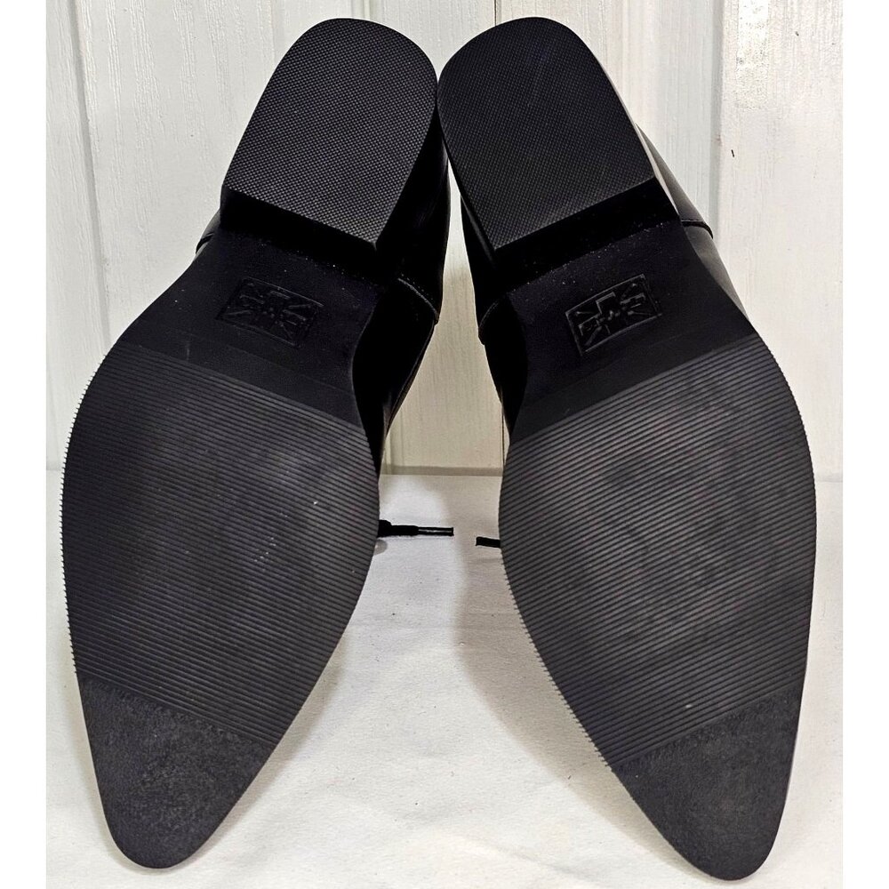 Black Victorian 8-Eye Spiderweb Pointed Anarchic Heel Boots Witch Spider Booties - Picture 7 of 11